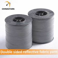 Double side reflective fabric yarn for knitting