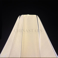 Economical silver grey polyester taffeta reflective fabric 