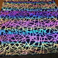reflective rainbow iridescent printing fabric 