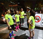 Road closure for exercisers' convenience