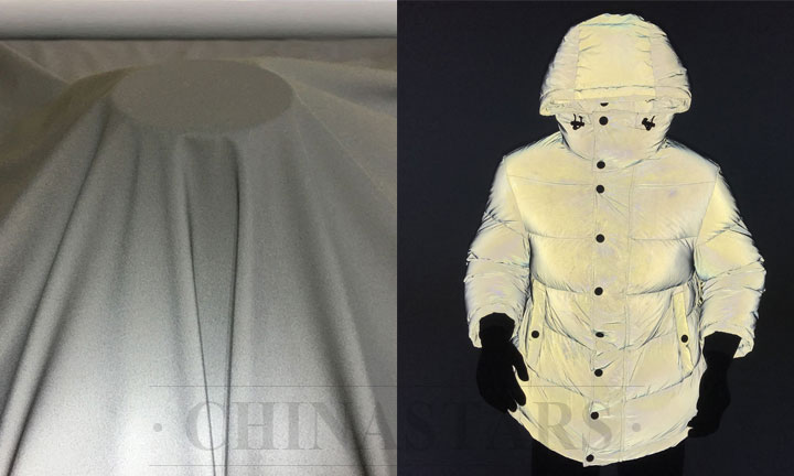 $The jacket made with reflective fabric - top trend of the season