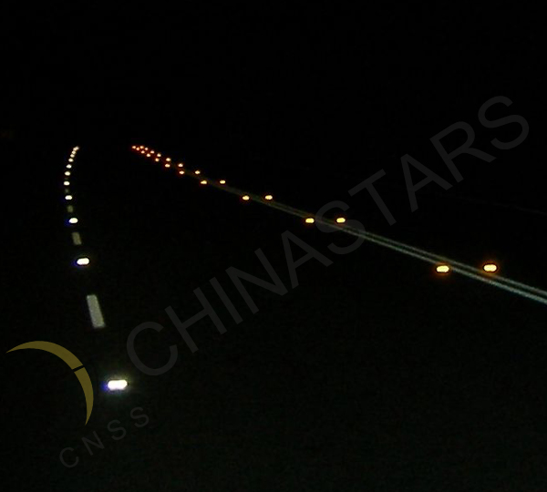 Reflective mark on road showing your way