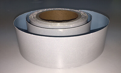 Silver Iron-On Industrial Wash Flame Retardant Reflective Tape