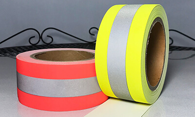 Aramid flame retardant reflective tape