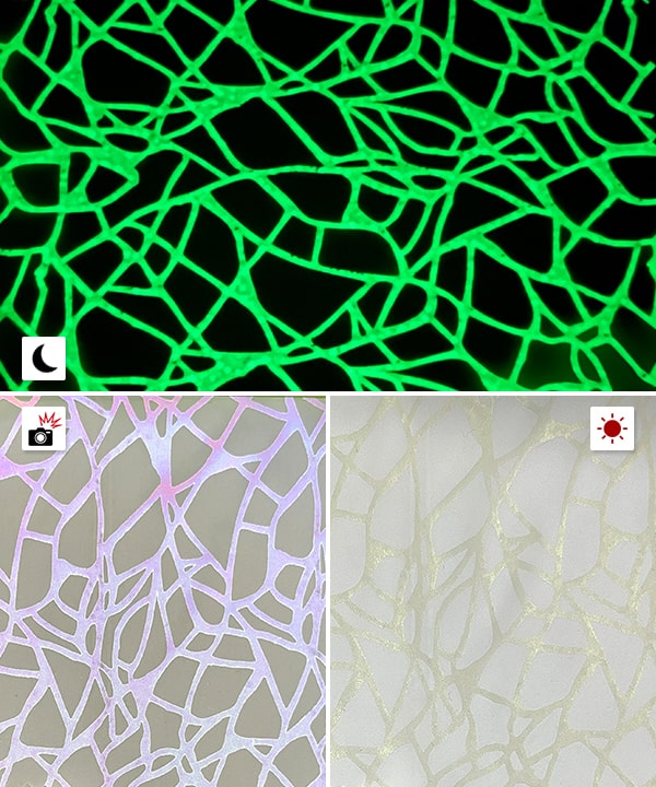 Luminous Rainbow Printing Reflective Fabric