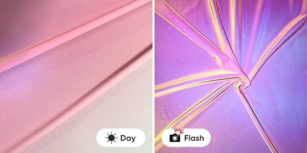 Gradient Rainbow Reflective Fabric
