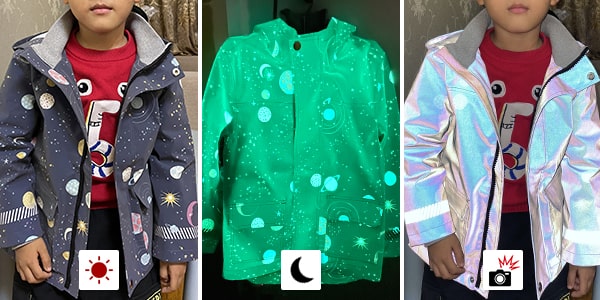 Luminous Rainbow Reflective Fabric Custom printed patterns