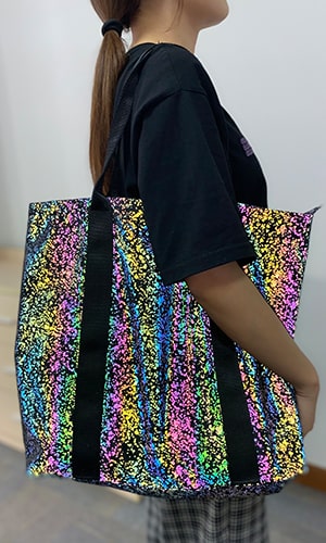 sac réfléchissant avec motif imprimé