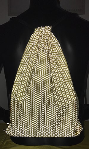 sac léger avec motif réfléchissant