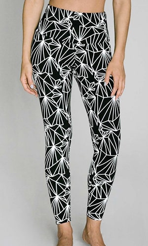 pantalon réfléchissant avec motif imprimé