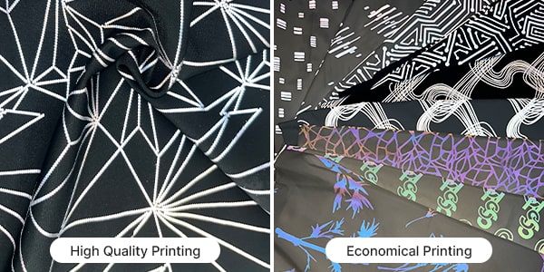 reflective printing compare