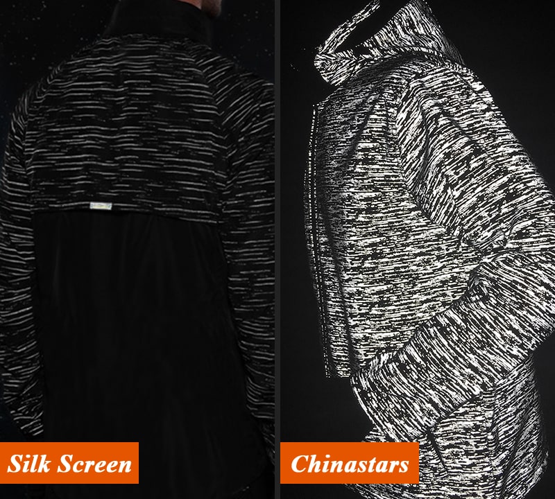 printing reflective fabric vs silk screen printing