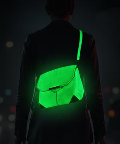 Sac lumineux qui brille dans le noir