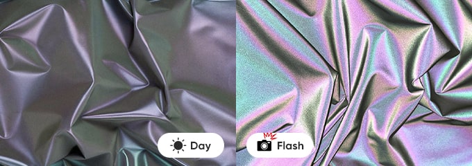 What is rainbow reflective fabric