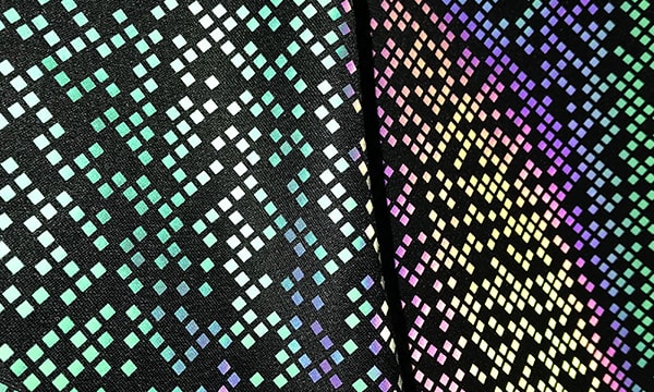 rainbow printing reflective fabric