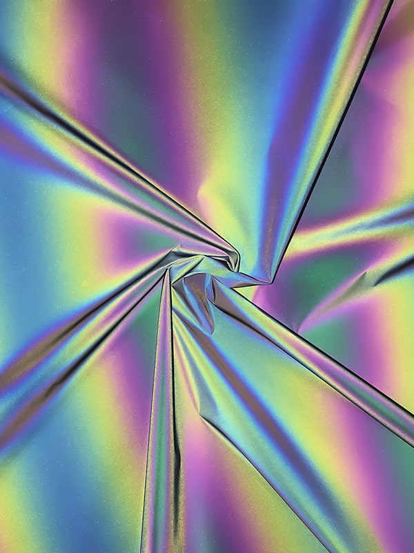 Iridescent Rainbow Reflective Fabric