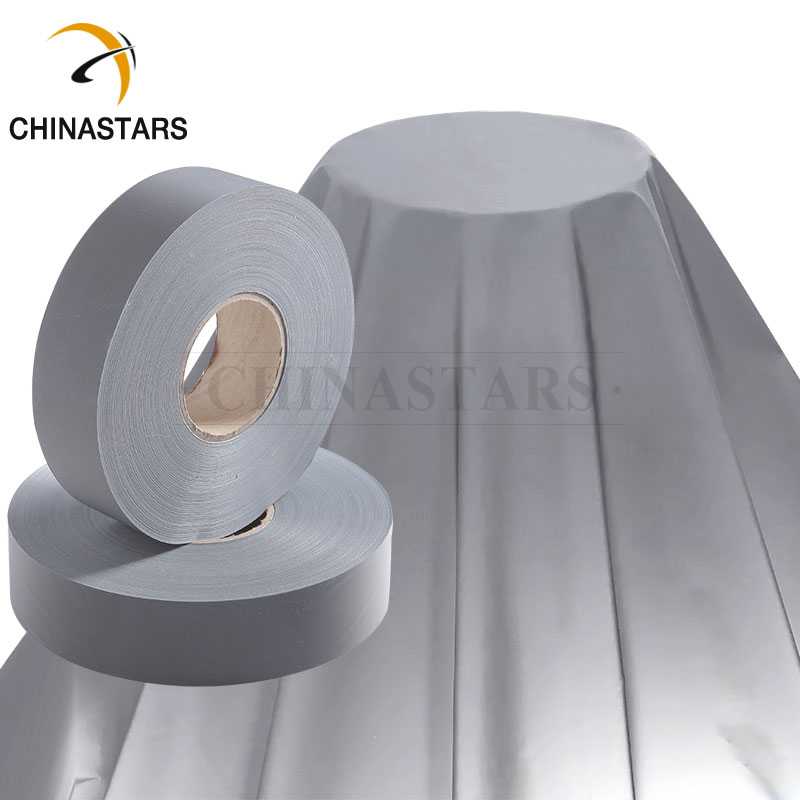 EN 20471 Polyester reflective fabric tape for clothing