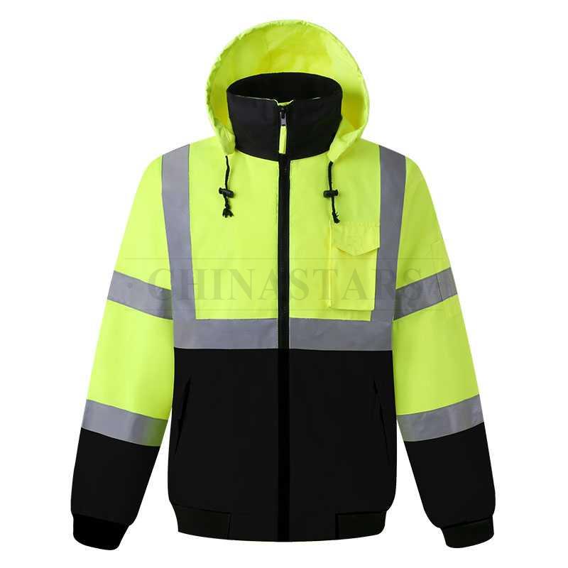 Two tone color 3-in-1 reflective jacket