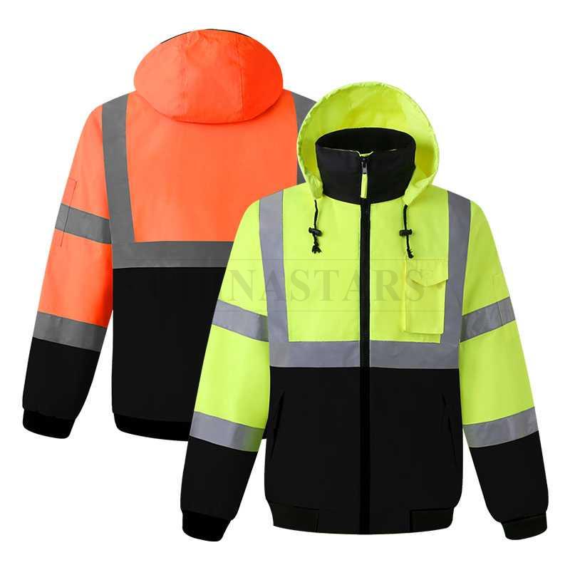 Two tone color 3-in-1 reflective jacket