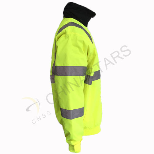 Reflective Fluorescent yellow jacket 3-in-1