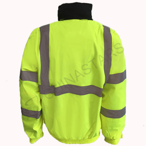 Reflective Fluorescent yellow jacket 3-in-1