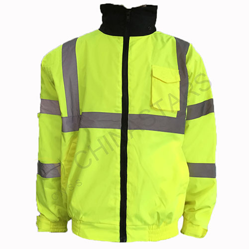 Reflective Fluorescent yellow jacket 3-in-1