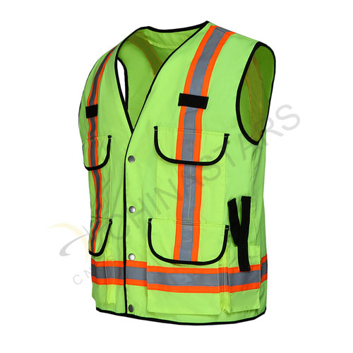 Reflective vest with multi-pockets 2 colors available