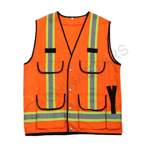 Reflective vest with multi-pockets 2 colors available