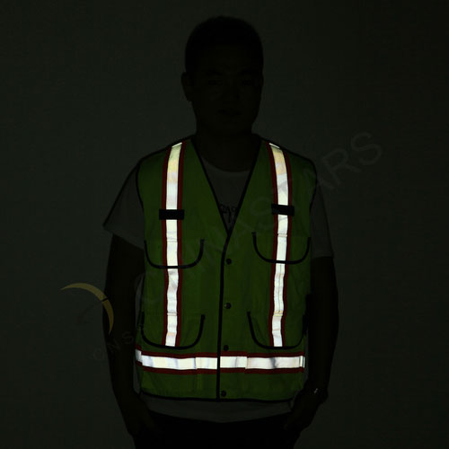 Reflective vest with multi-pockets 2 colors available