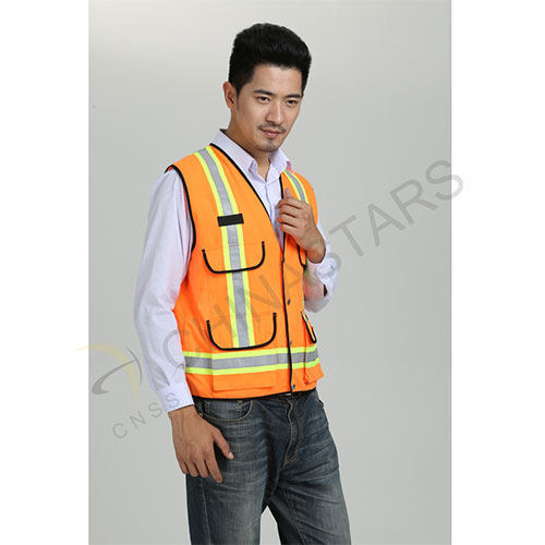 Reflective vest with multi-pockets 2 colors available