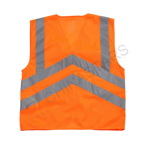 Zipper reflective vest with multiple pockets