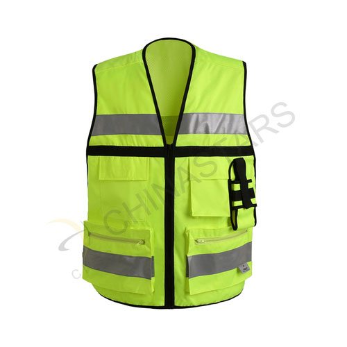 Fluorescent orange reflective vest 2 colors available