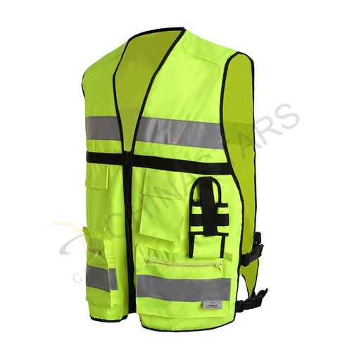 Fluorescent orange reflective vest 2 colors available