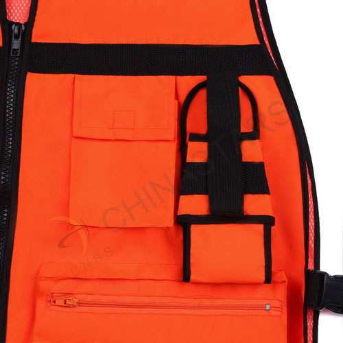 Fluorescent orange reflective vest 2 colors available