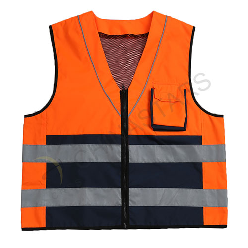 Gilet réfléchissant ouvrier 2 tons 2 couleurs disponibles