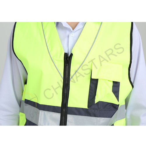 Gilet réfléchissant ouvrier 2 tons 2 couleurs disponibles