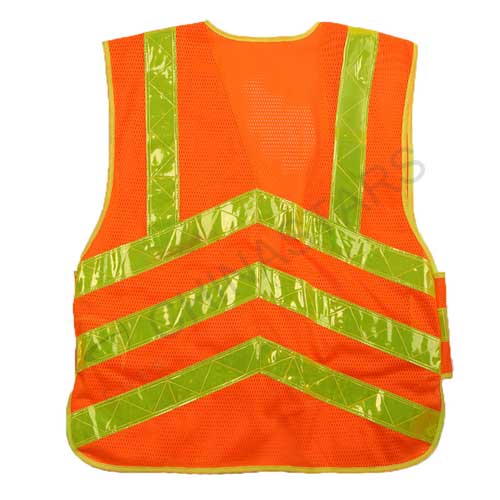 Mesh reflective vest with waist adjustment