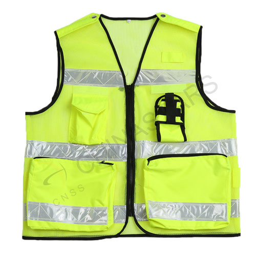 Reflective vest in both mesh & solid fabric