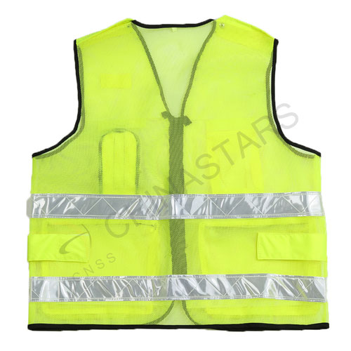 Reflective vest in both mesh & solid fabric