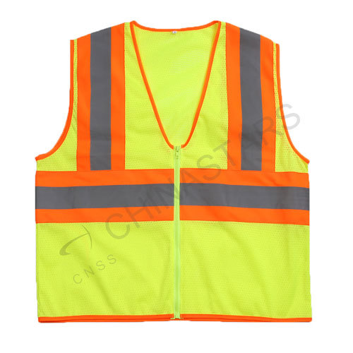 Fluorescent yellow vest