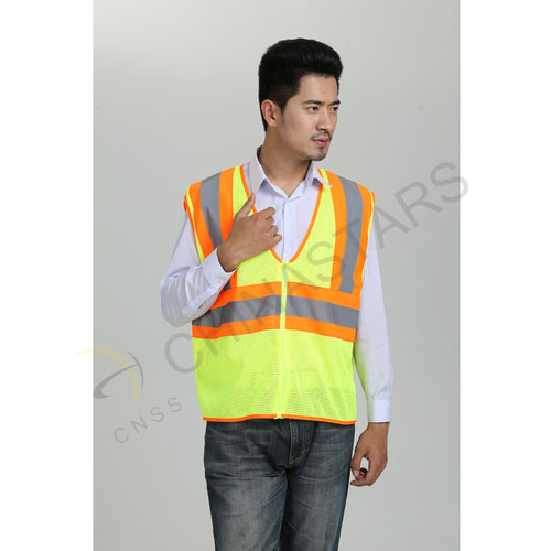 Fluorescent yellow vest 