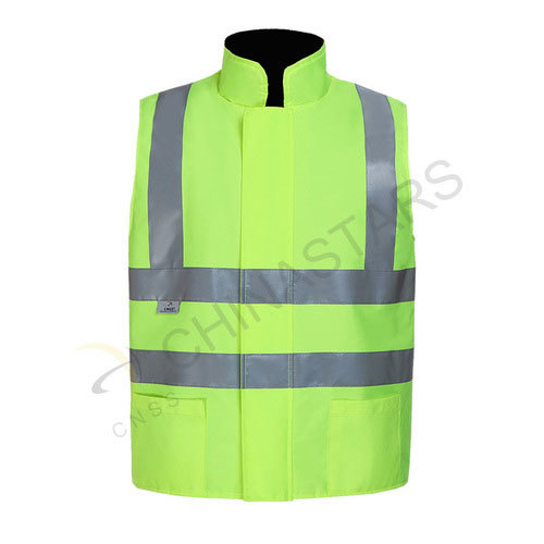 Fleece lined reflective vest