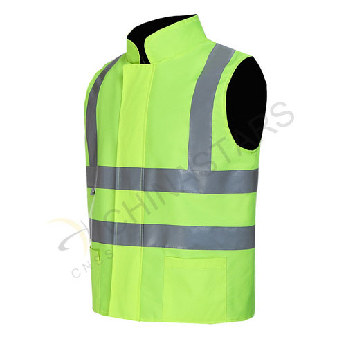 Fleece lined reflective vest 