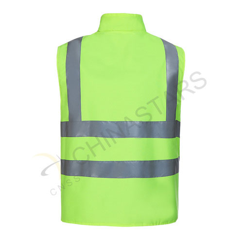 Fleece lined reflective vest 