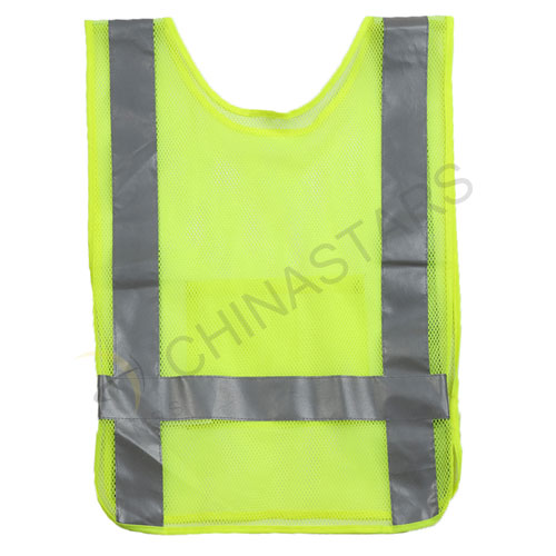 Reflective pull-over vest for cycling