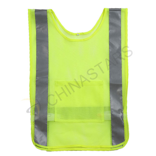 Reflective pull-over vest for cycling