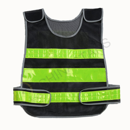 Gilet réfléchissant en maille avec bordure réfléchissante 2 couleurs disponibles