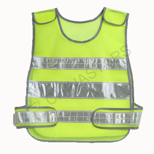 Mesh reflective vest w/ reflective edging  2 color available