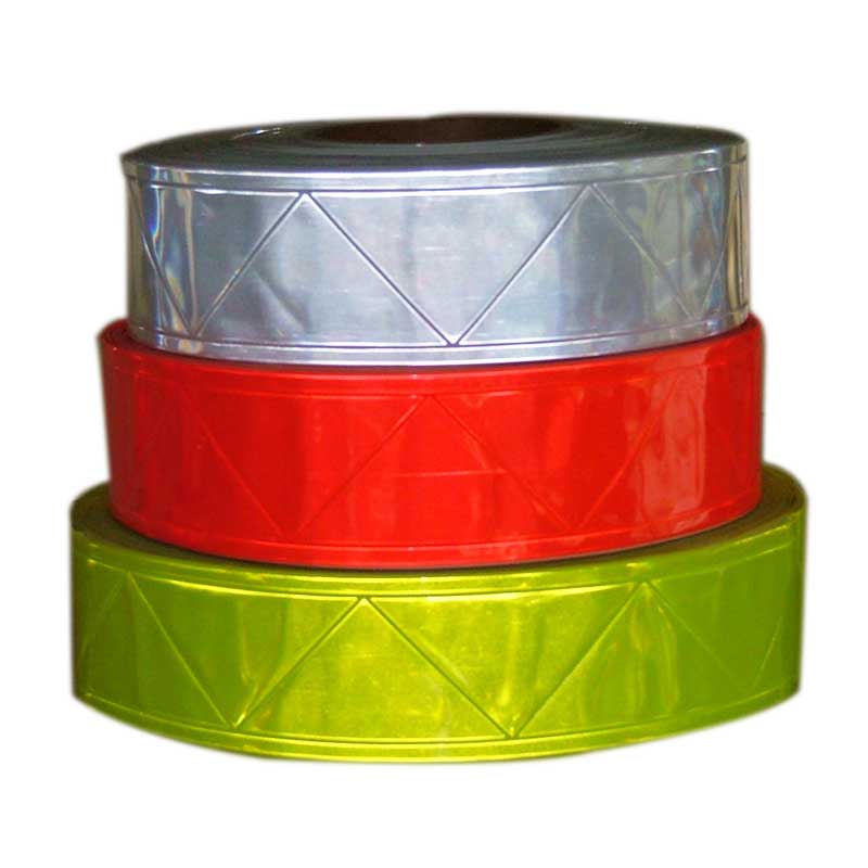 Micro prismatic reflective PVC tape