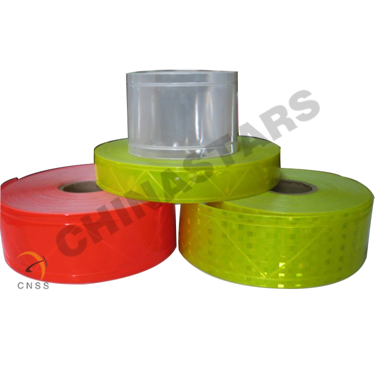 Micro prismatic reflective PVC tape